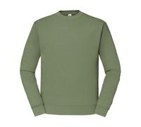 Fruit Of The Loom Classic 80/20 Set-In Sweatshirt Olive Unisex Casual