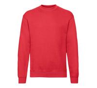 Fruit Of The Loom Classic 80/20 Set-In Sweatshirt Red Unisex Casual