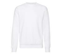 Fruit Of The Loom Classic 80/20 Set-In Sweatshirt White Unisex Comfortable