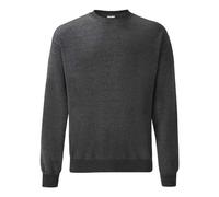 Fruit Of The Loom Classic 80/20 Sweatshirt Dark Heather Grey Unisex Casual