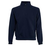 Fruit of the Loom Classic 80/20 zip neck sweatshirt 62-114-0 - Mens, 80% Cotton
