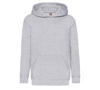 Fruit of the Loom Classic Heather Hooded Sweatshirt in Grey | Size: 12-13 Years Fruit Of The Loom Grey 12-13 Years