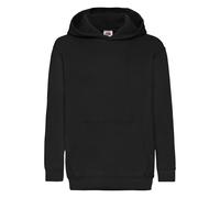 Fruit of the Loom Classic Hooded Sweatshirt in Black | Size: 9 Years Fruit Of The Loom Black 9 Years