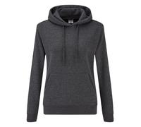 Fruit of the Loom Classic Lady Fit Hooded Sweatshirt Plain Double Fabric Hood