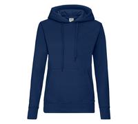 Fruit of the Loom Classic Lady Fit Hooded Sweatshirt Plain Double Fabric Hood