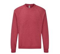 Fruit of the Loom Classic Raglan Sweat + Free MyShirt Fabric Bag, L