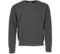 Fruit of the Loom Classic Raglan Sweat + Free MyShirt Fabric Bag, Light black (light graphite), M