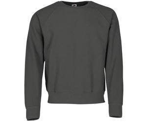 Fruit of the Loom Classic Raglan Sweat + Free MyShirt Fabric Bag, Light black (light graphite), M