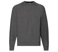 Fruit of the Loom Classic Raglan Sweat + Free MyShirt Fabric Bag, XXL