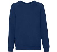 Fruit of the Loom Classic Raglan Sweatshirt in Mid Navy | Size: 3-4 Years Fruit Of The Loom Mid Navy 3-4 Years