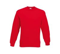 Fruit of the Loom Men's Sweatshirt SS200 (62-202-0) Classic Set-In Red XXL