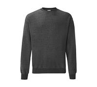 Fruit of the Loom - Classic Sweatshirt 'Set-in Sweat', Dark heather, XL
