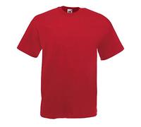 Fruit of the Loom - Classic T-Shirt 'Value Weight' - Men, Brick Red, Small