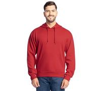 Fruit of the Loom Eversoft Fleece Hoodies, Pullover & Full Zip, Moisture Wicking & Breathable, Sizes S-4X, Red, XXXL