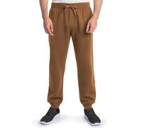 Fruit of the Loom Eversoft Fleece Joggers with Pockets, Relaxed Fit, Moisture Wicking, Breathable, Tapered Sweatpants, Golden Pecan, Large
