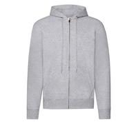 Fruit of the Loom Full Zip Hoodie Hoody Hooded Sweatshirt NO LOGO