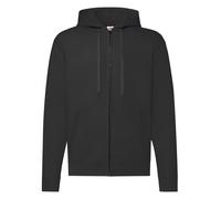 Fruit of the Loom Full Zip Hoodie Hoody Hooded Sweatshirt NO LOGO