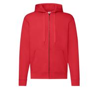 Fruit of the Loom Full Zip Hoodie Hoody Hooded Sweatshirt NO LOGO