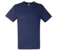 Fruit of the Loom Gents’ Valueweight V-Neck T-shirt, Men, 61-066-0, navy, L