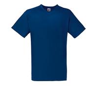 Fruit of the Loom Gents’ Valueweight V-Neck T-shirt, Men, 61-066-0, navy, M