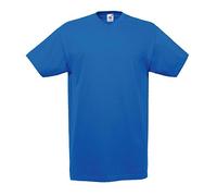 Fruit of the Loom Gents’ Valueweight V-Neck T-shirt, Men, 61-066-0, royal, L