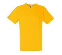 Fruit of the Loom Gents’ Valueweight V-Neck T-shirt, Men, 61-066-0, Sunflower, M