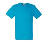 Fruit of the Loom Gents’ Valueweight V-Neck T-shirt - Turquoise - Medium