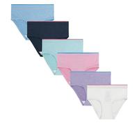 Fruit of the Loom Girls' 360 Stretch Modal Underwear, Brief-6 Pack-Assorted, 16