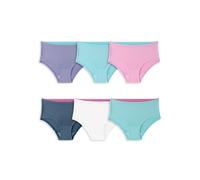 Fruit of the Loom Girls' 360 Stretch Modal Underwear, Brief-6 Pack-Assorted, 8