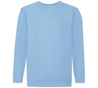 Fruit of the Loom Girl's Classic Drop Shoulder Sweatshirt in Blue | Size: 3-4 Years Fruit Of The Loom Blue 3-4 Years