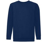 Fruit of the Loom Girl's Classic Drop Shoulder Sweatshirt in Navy | Size: 9 Years Fruit Of The Loom Navy 9 Years