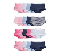 Fruit of the Loom Girls' Cotton Boyshort Underwear, 20 Pack - Fashion Assorted, 8