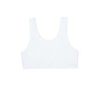Fruit of the Loom Girls' Cotton Built-Up Sport 3 Pack(Pack of 3) Bra, Opaque, White/White/White, 38A
