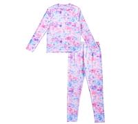 Fruit of the Loom Girls' Performance Baselayer Thermal Set Base Layer, Tie Dye, 6-6x