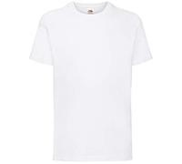 Fruit of the Loom Girls Value T-Shirt White 5-6