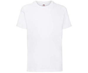 Fruit of the Loom Girls Value T-Shirt White 5-6