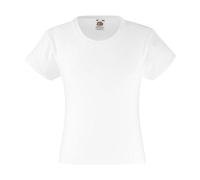 Fruit of the Loom Girls Value T-shirt White - 9/11