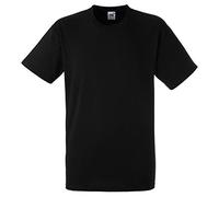 Fruit of the Loom Heavy Cotton T in Black Size L (SA101)