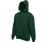 Fruit Of The Loom Hoodie Hooded Sweatshirt Bottle Green 2XL