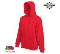 Fruit of the Loom Hoodie Soft Cotton Blend Double Hood Classic Hoody Sizes S-2XL