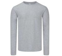 Fruit Of The Loom Iconic 150 Classic Long Sleeve Tee Mens Workwear Cotton T-S...