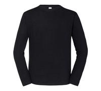 Fruit Of The Loom Iconic 195 Ringspun Long Sleeve T Shirt Casual Cotton