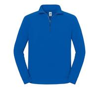 Fruit of the Loom Iconic Premium Zip Neck Sweat Royal
