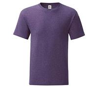 Fruit of the Loom iconic T-shirt, sizes S - 5XL, Mottled purple, L