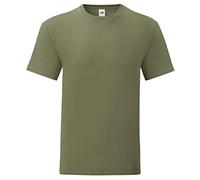 Fruit of the Loom iconic T-shirt, sizes S - 5XL, olive, XL