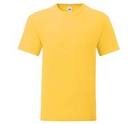 Fruit of the Loom iconic T-shirt, sizes S - 5XL, Sunflower Yellow, M