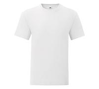 Fruit of the Loom iconic T-shirt, sizes S - 5XL, White, 3XL