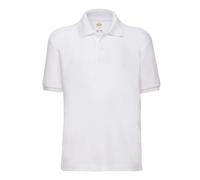 Fruit Of The Loom Kids 65/35 Polo Boys Girls School PE Uniform Plain Sports Top