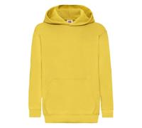 Fruit Of The Loom Kids Classic Hooded Sweat Jacket Girl Boys Plain Hood Jumper
