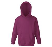 Fruit of the Loom Kids' Hooded Sweatshirt - Red - 10 Years